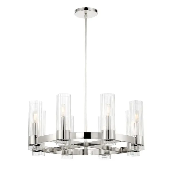 Vernon Place 8-Light Chandelier in Chrome - Image 1