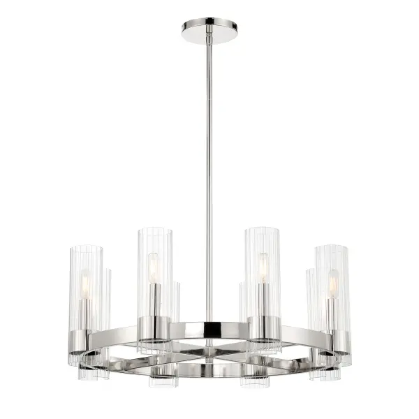 Vernon Place 8-Light Chandelier in Chrome - Image 2