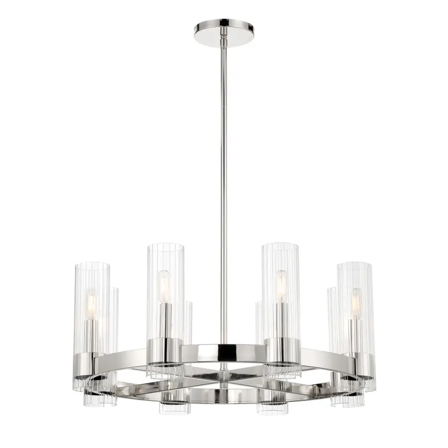 Vernon Place 8-Light Chandelier in Chrome - Image 2