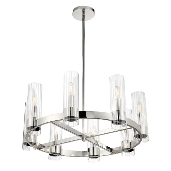 Vernon Place 8-Light Chandelier in Chrome - Image 3