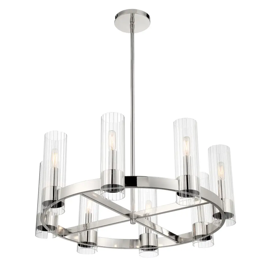 Vernon Place 8-Light Chandelier in Chrome - Image 3