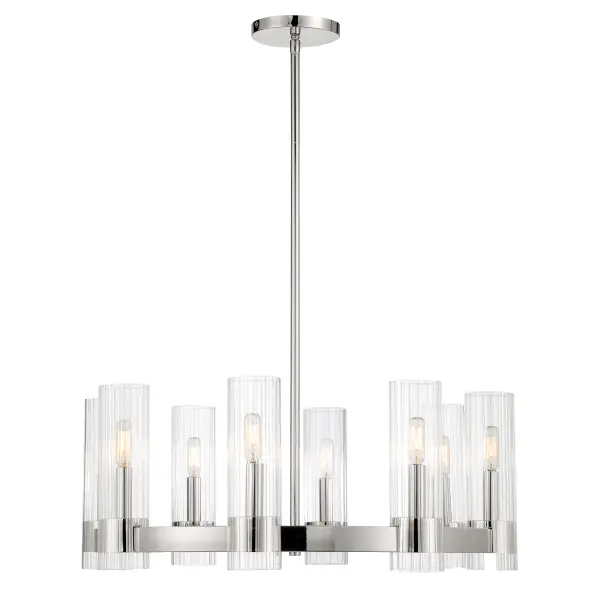 Vernon Place 8-Light Chandelier in Chrome - Image 4