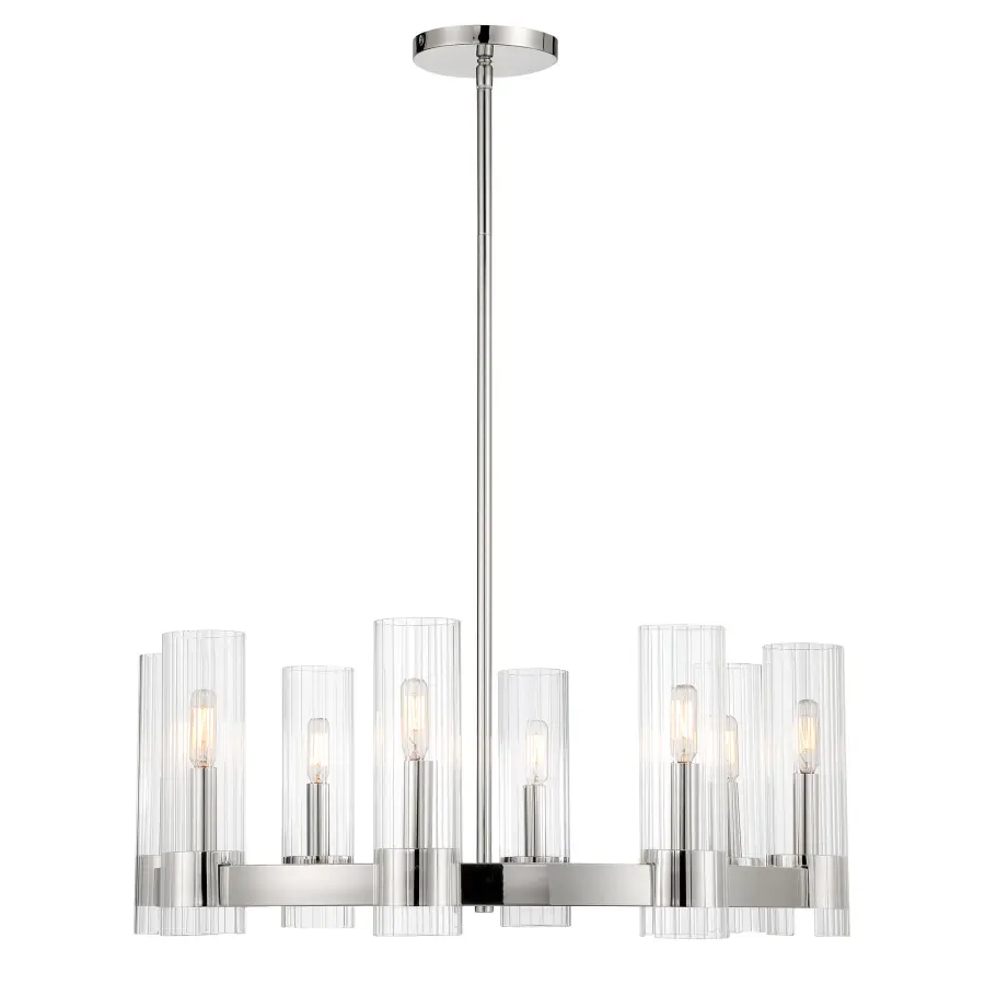 Vernon Place 8-Light Chandelier in Chrome - Image 4