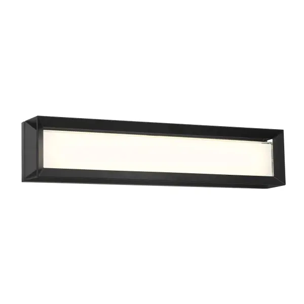The Averton LED Bath Light combines transitional styling with practical functionality. Its 22-inch width and 2640 lumens provide excellent illumination for vanity tasks, while the Coal Black finish adds contemporary sophistication.