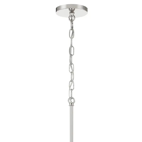 Palmetto 4-Light Pendant in Polished Nickel - Image 7