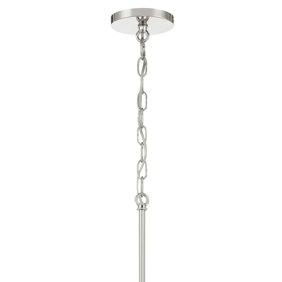 Palmetto 4-Light Pendant in Polished Nickel - Image 7