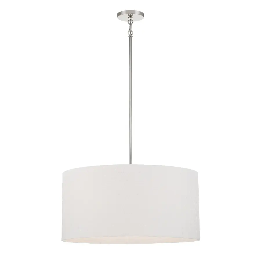 Palmetto 6-Light Pendant in Polished Nickel