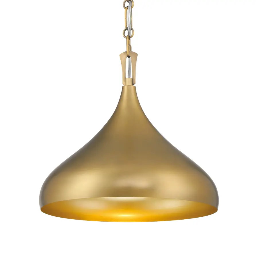Cedar Lane 12.75" 1-Light Pendant in Legacy Brass - Image 1