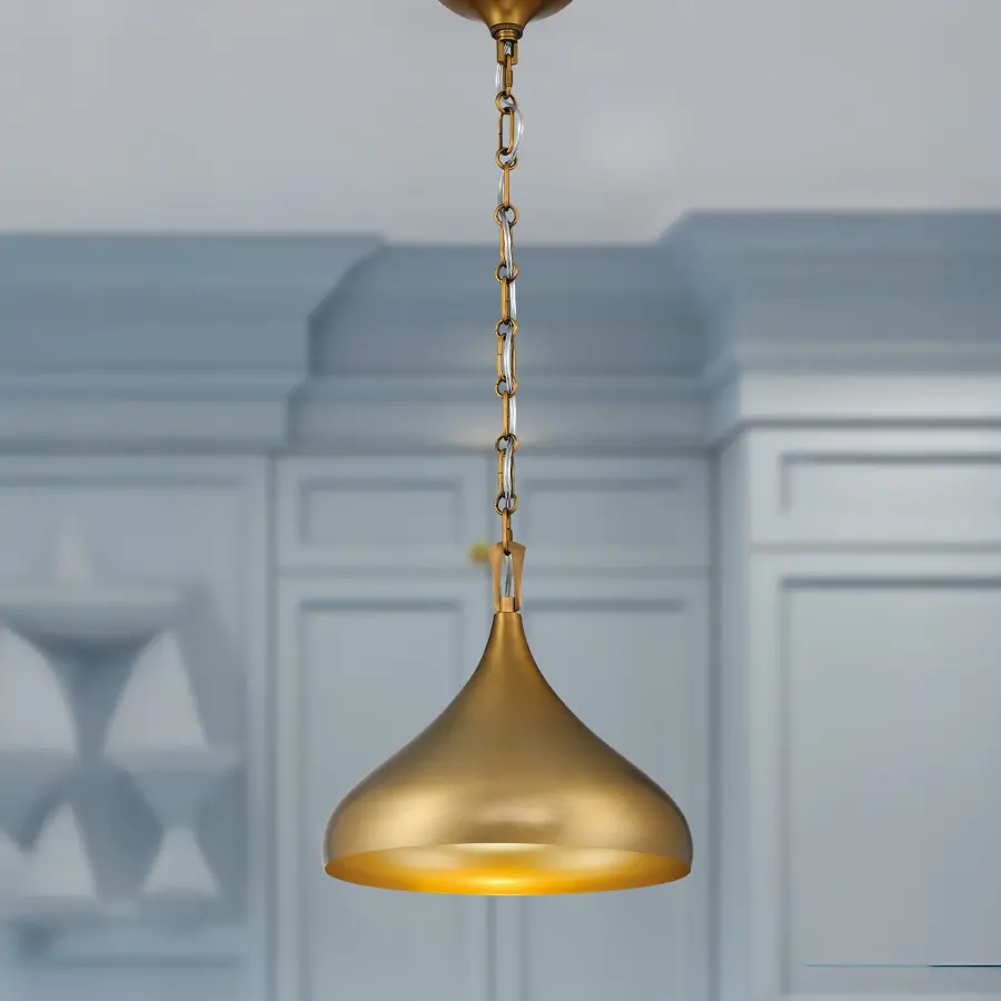 Cedar Lane 12.75" 1-Light Pendant in Legacy Brass - Image 2