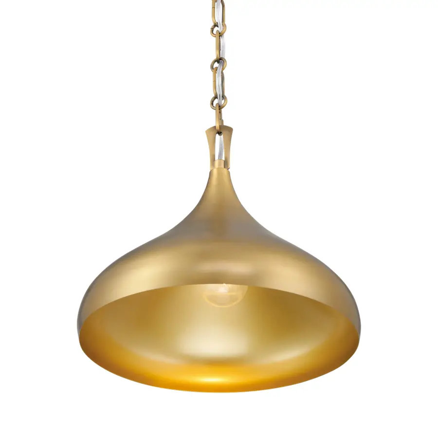 Cedar Lane 12.75" 1-Light Pendant in Legacy Brass - Image 5