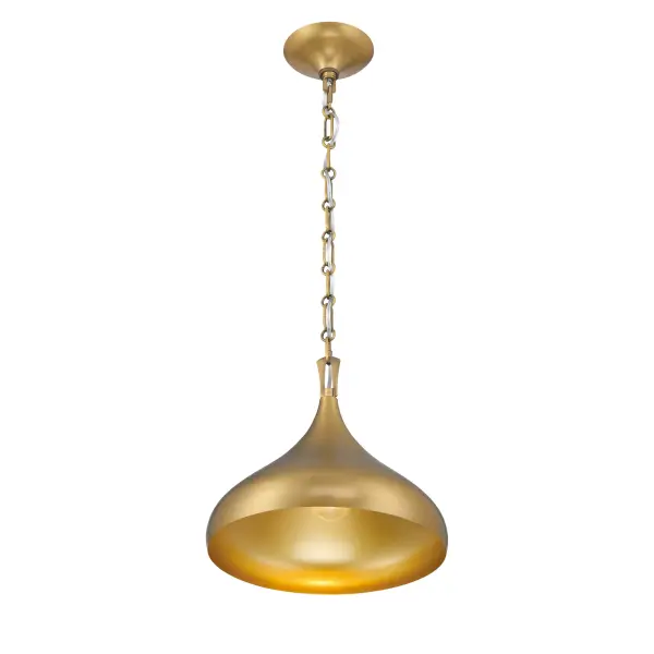 Cedar Lane 12.75" 1-Light Pendant in Legacy Brass - Image 6
