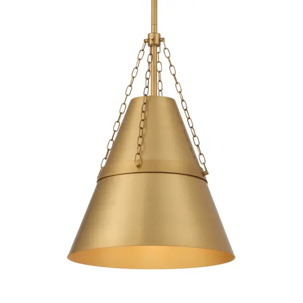 Springfield 12" 1-Light Pendant in Legacy Brass - Image 1