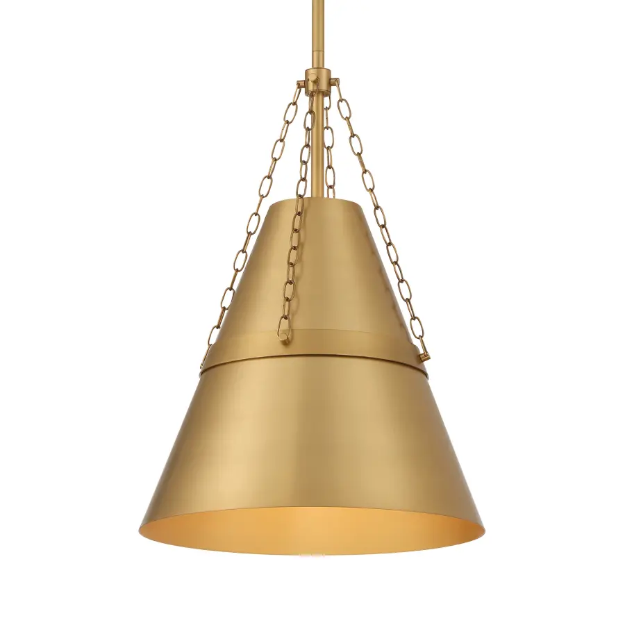 Springfield 12" 1-Light Pendant in Legacy Brass - Image 1