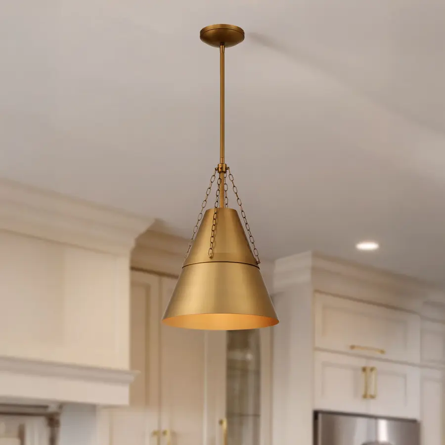 Springfield 12" 1-Light Pendant in Legacy Brass - Image 4