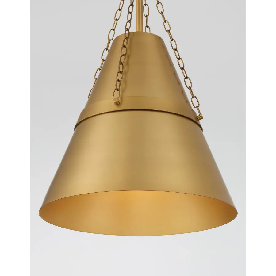 Springfield 12" 1-Light Pendant in Legacy Brass - Image 7