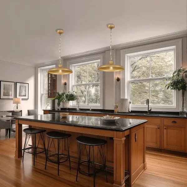 Crowne 16" 1-Light Pendant in Legacy Brass - Image 5