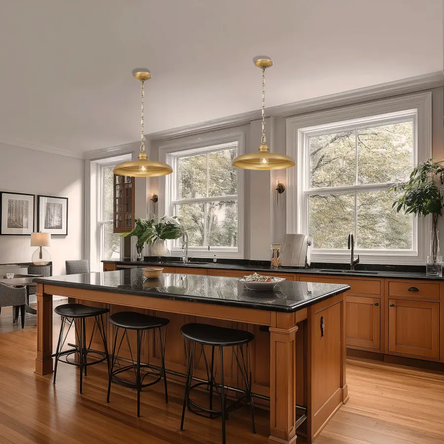 Crowne 16" 1-Light Pendant in Legacy Brass - Image 5