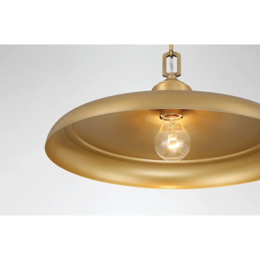 Crowne 16" 1-Light Pendant in Legacy Brass - Image 6