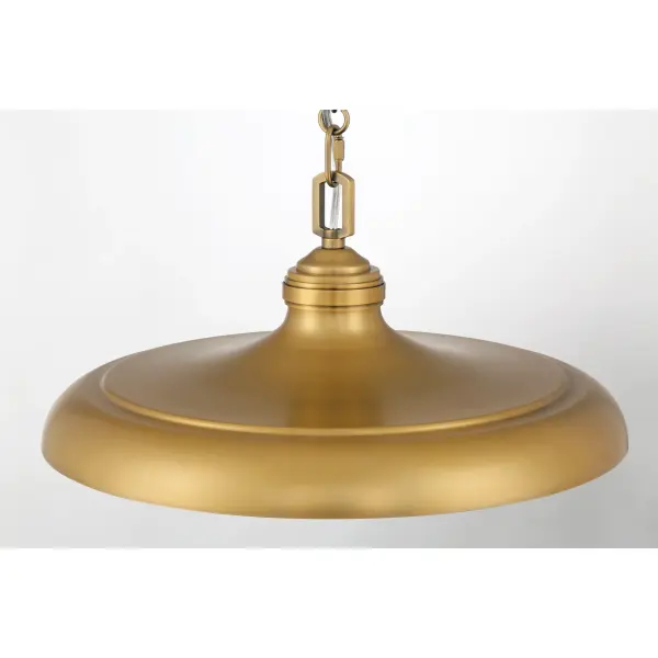 Crowne 16" 1-Light Pendant in Legacy Brass - Image 7