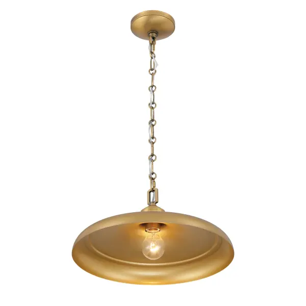 Crowne 16" 1-Light Pendant in Legacy Brass - Image 8