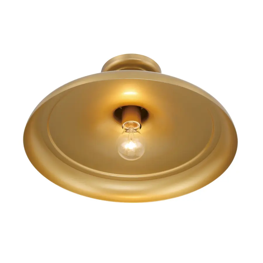 Crowne 16" Semi Flush Mount in Legacy Brass - Image 2