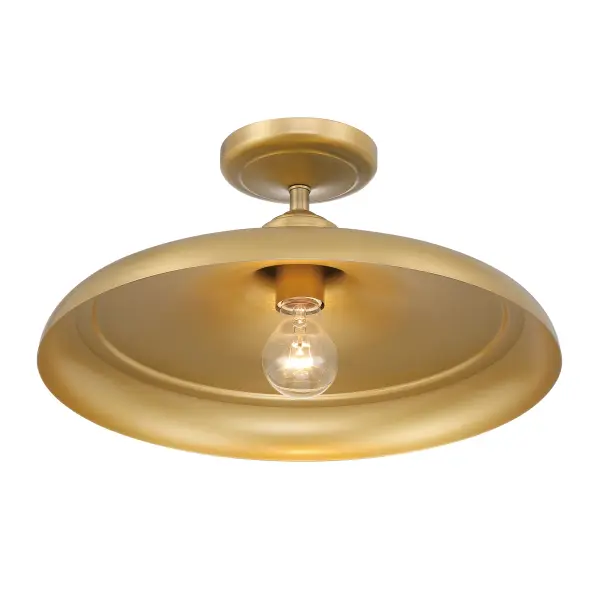 Crowne 16" Semi Flush Mount in Legacy Brass - Image 3