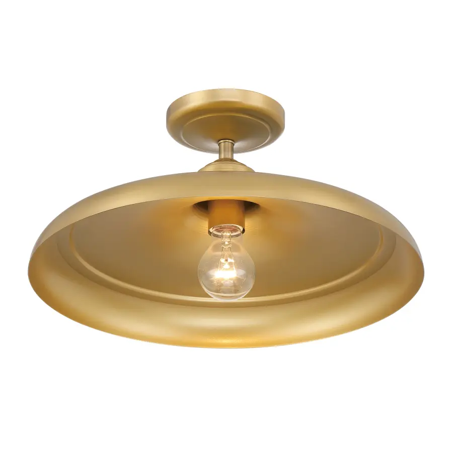 Crowne 16" Semi Flush Mount in Legacy Brass - Image 3