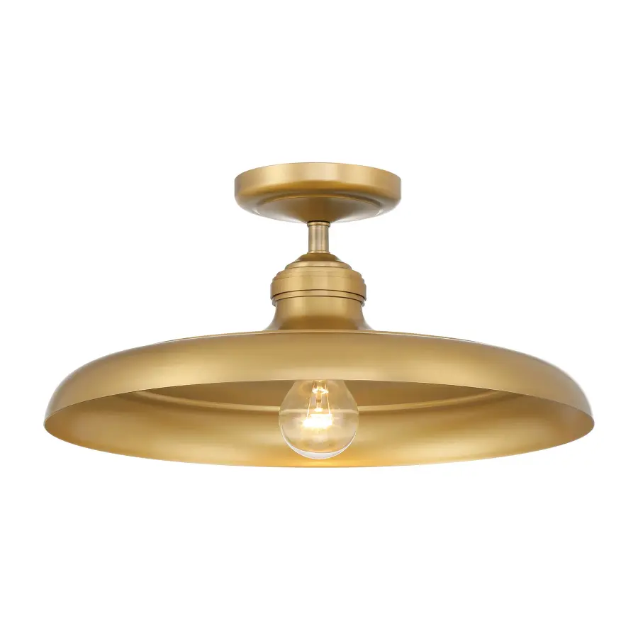 Crowne 16" Semi Flush Mount in Legacy Brass - Image 4
