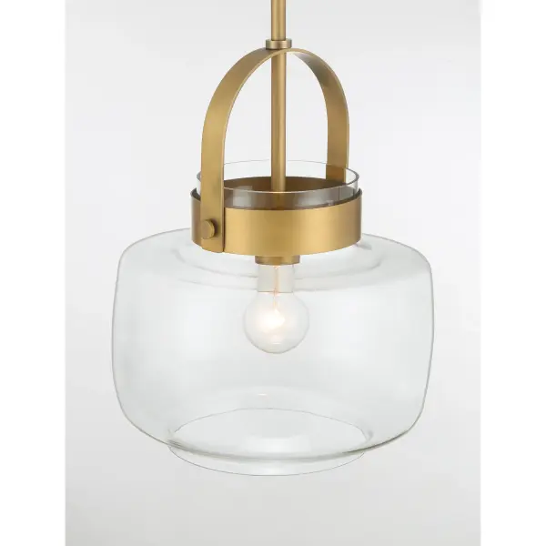 WickGlow 11" Legacy Brass Pendant Light - Image 3