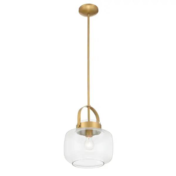 WickGlow 11" Legacy Brass Pendant Light - Image 4