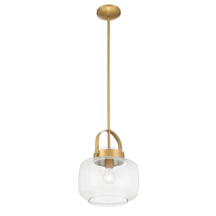 WickGlow 11" Legacy Brass Pendant Light - Image 5