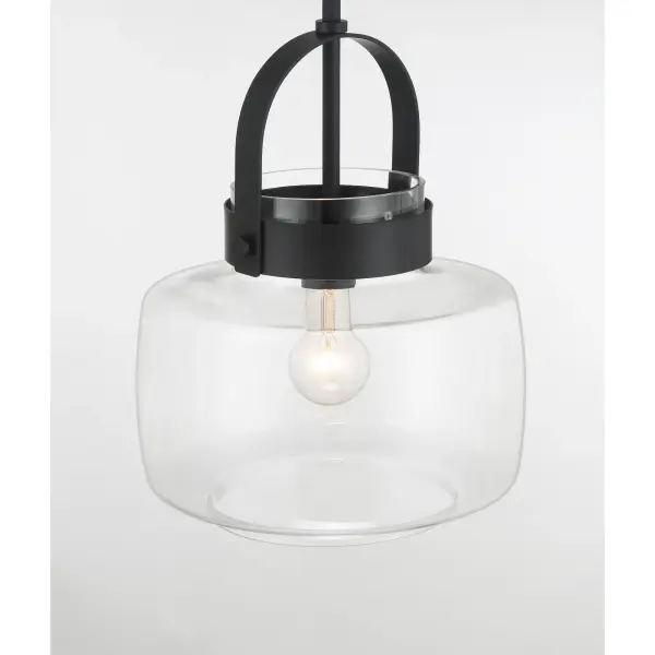 WickGlow 11" Dark Matte Black Pendant Light - Image 3
