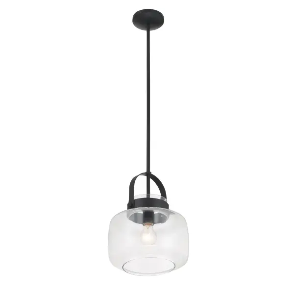 WickGlow 11" Dark Matte Black Pendant Light - Image 4
