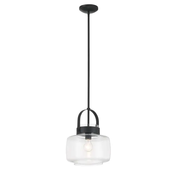 WickGlow 11" Dark Matte Black Pendant Light - Image 5