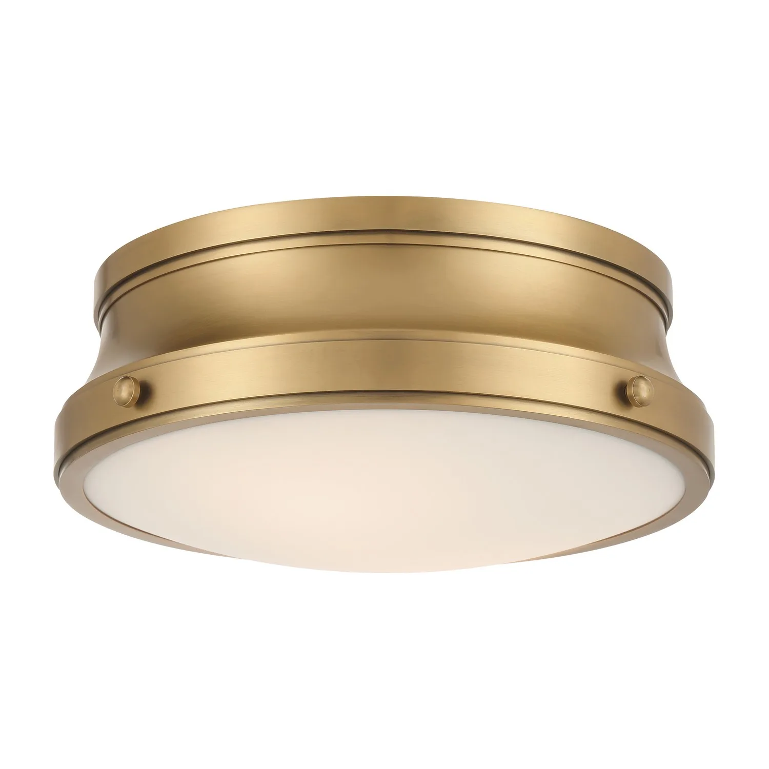 Purelight Two Light Flush Mount in Legacy Brass