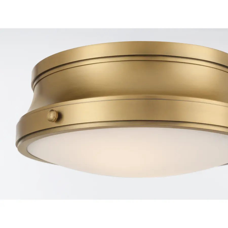 Purelight 15" 2-Light Flush Mount in Legacy Brass - Image 5