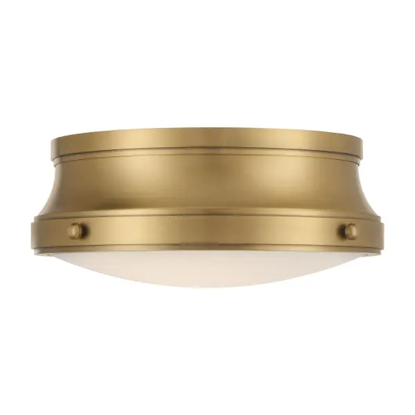 Purelight 15" 2-Light Flush Mount in Legacy Brass - Image 7