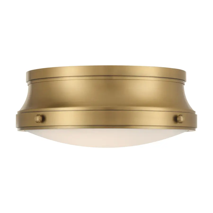 Purelight 15" 2-Light Flush Mount in Legacy Brass - Image 7