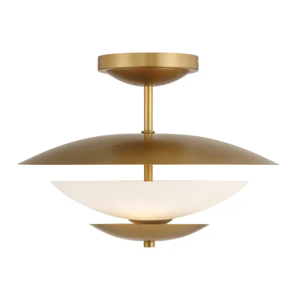 Solara 18.25" 3-Light Semi Flush in Legacy Brass - Image 8