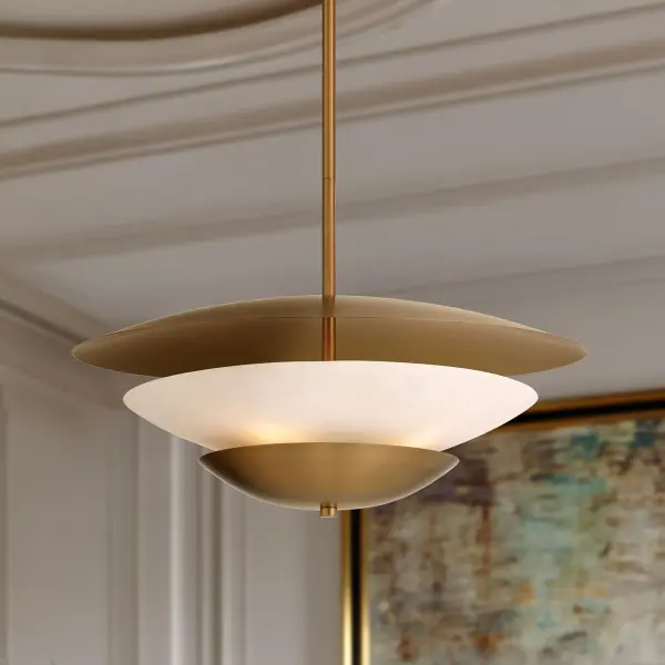 Solara 23.75" 4-Light Pendant in Legacy Brass - Image 4
