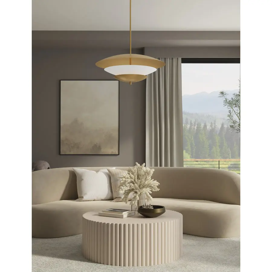 Solara 31.5" 5-Light Pendant in Legacy Brass - Image 6