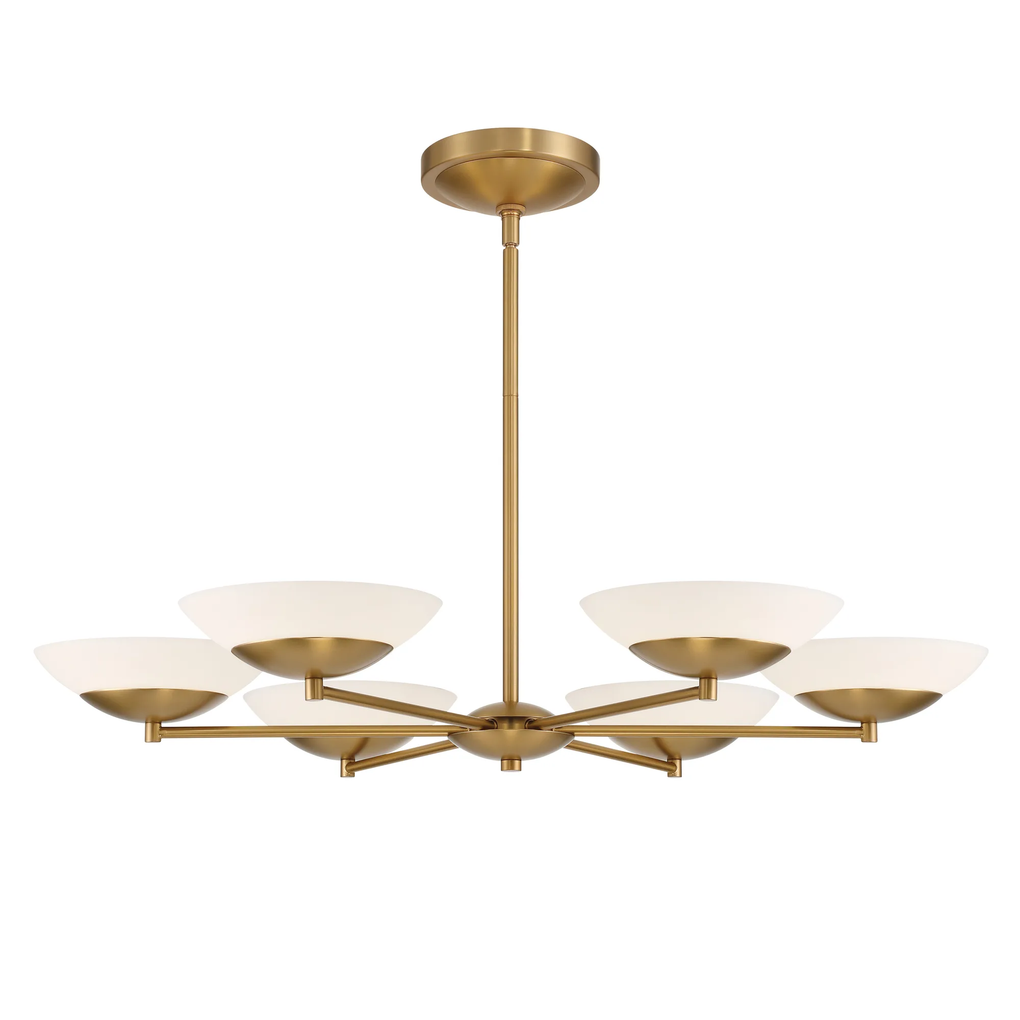 Solara 36" LED Chandelier in Legacy Brass