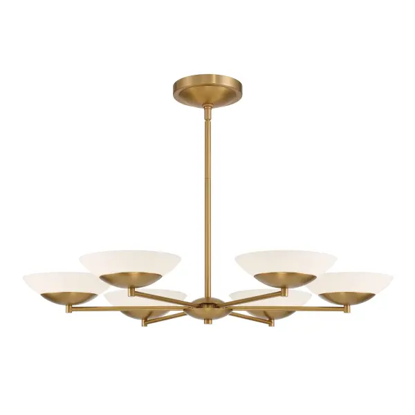 Solara 36" LED Chandelier in Legacy Brass - Image 9