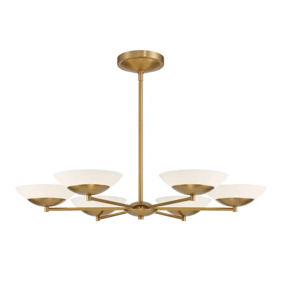 Solara 36" LED Chandelier in Legacy Brass - Image 9