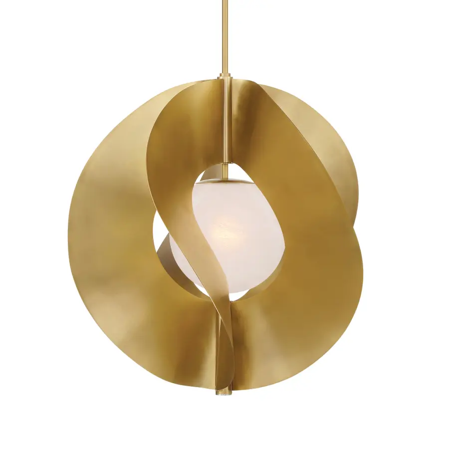 Gloria 24" 1-Light Pendant in Legacy Brass - Image 1