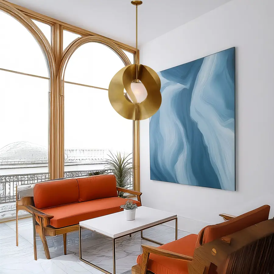 Gloria 24" 1-Light Pendant in Legacy Brass - Image 6