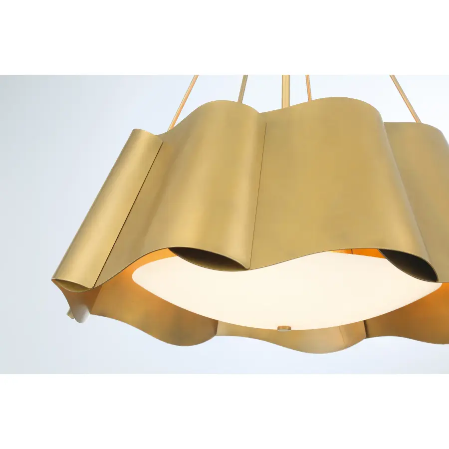 Waveform 26" 4-Light Pendant in Legacy Brass - Image 11