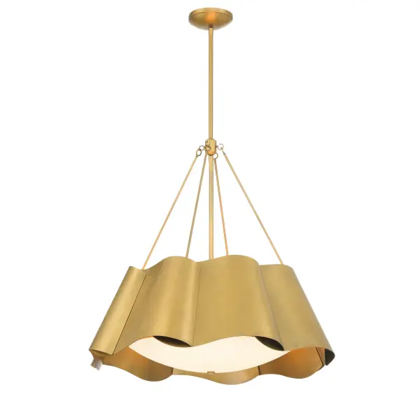 Waveform 26" 4-Light Pendant in Legacy Brass - Image 12