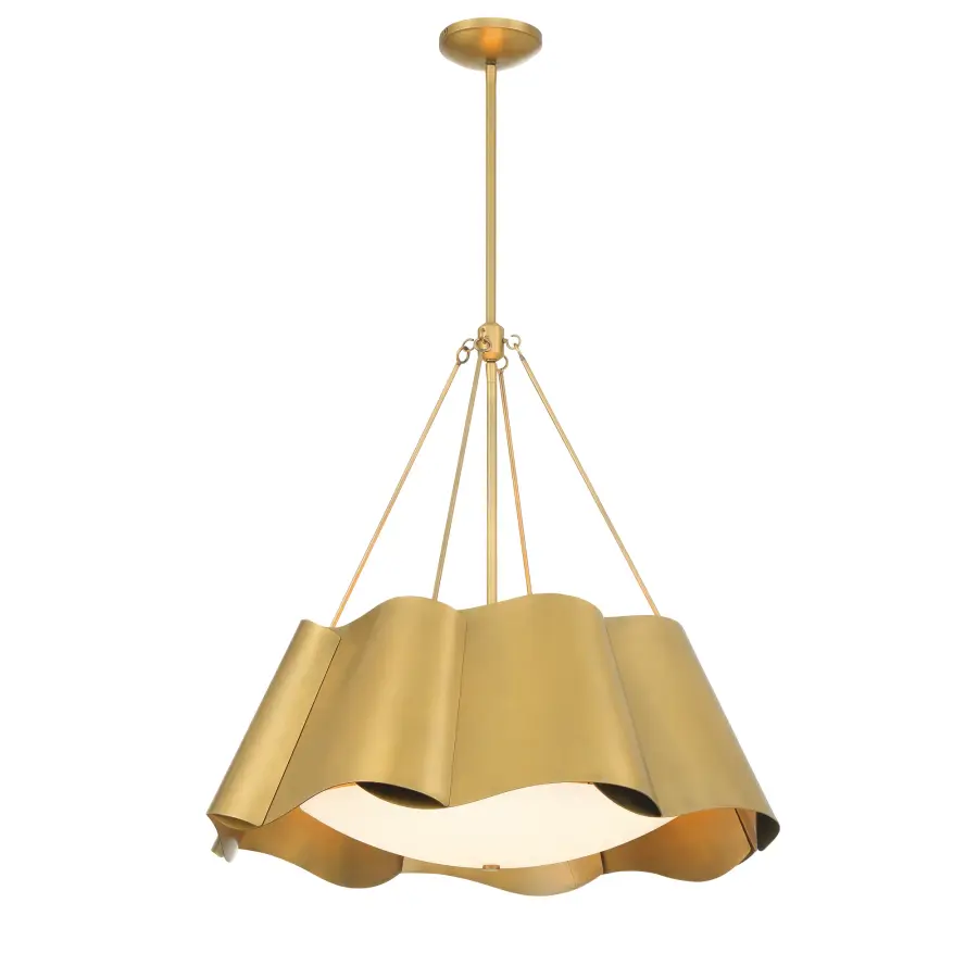 Waveform 26" 4-Light Pendant in Legacy Brass - Image 12