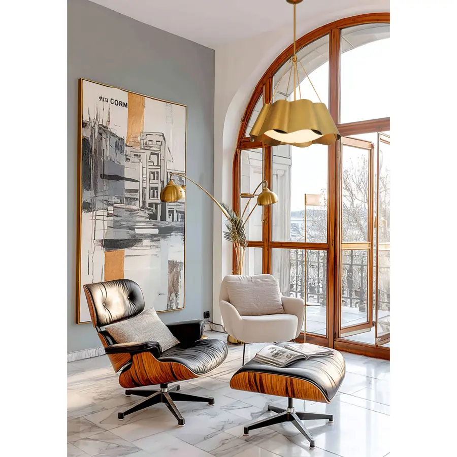 Waveform 26" 4-Light Pendant in Legacy Brass - Image 5
